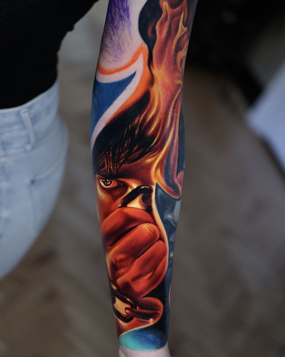Full sleeve in progress — Volkan Demirci, London
